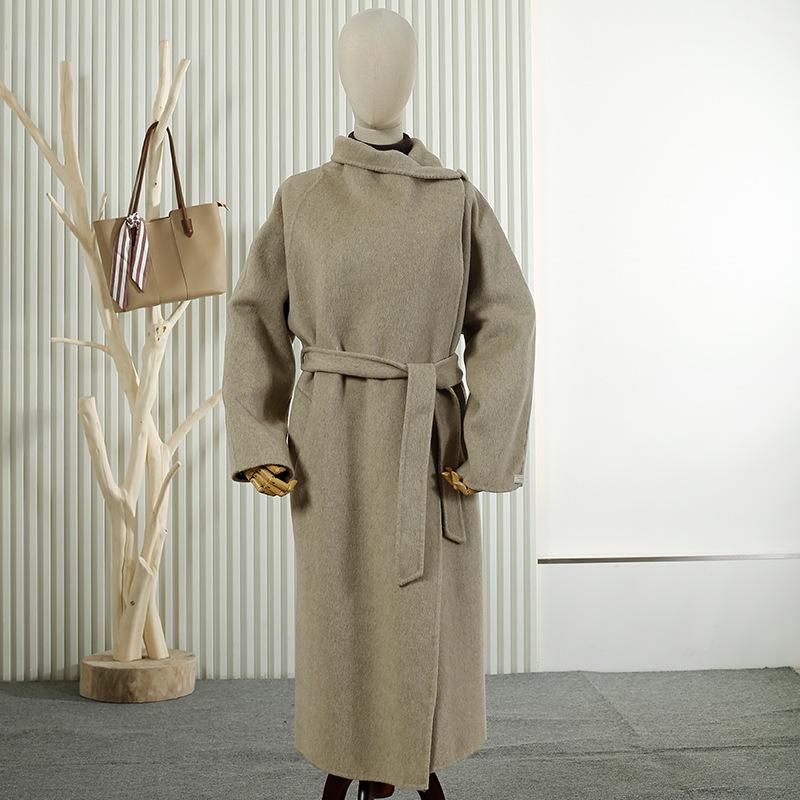 Пальто женское двустороннее шерстяное из новой шерсти, длинное, свободное, на шнуровке M серый
Пальто женское двустороннее шерстяное из новой шерсти, длинное, свободное, на шнуровке M серый