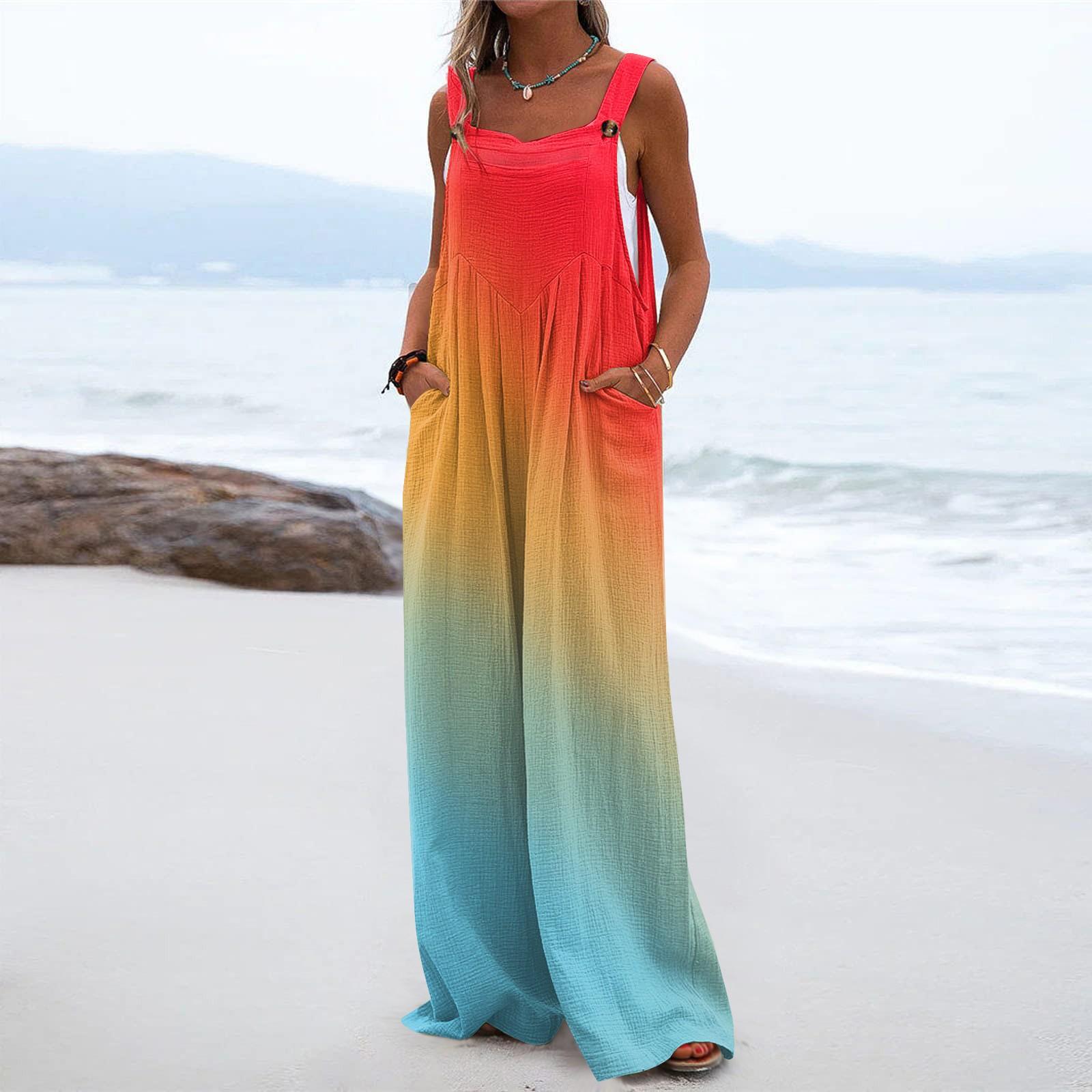 Женский комбинезон с широкими штанинами, повседневный свободный комбинезон без рукавов, длинные брюки с длинными брюками и пуговицами с принтом, комбинезон с карманами XL киноварь
Женский комбинезон с широкими штанинами, повседневный свободный комбинезон без рукавов, длинные брюки с длинными брюками и пуговицами с принтом, комбинезон с карманами XL киноварь