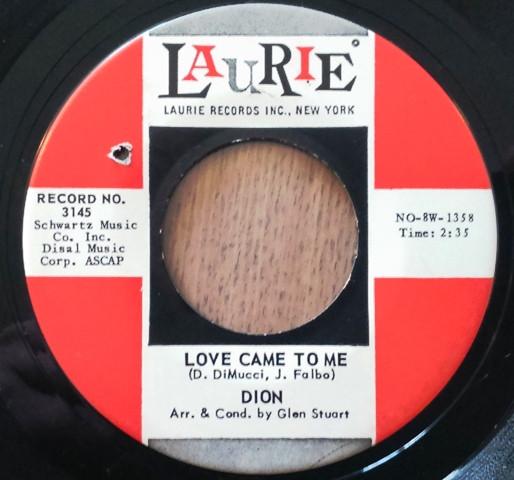 7-дюймовая пластинка DION - Love Came To Me / Little Girl 3145 Laurie Records 1962 США Рок Б/У
7-дюймовая пластинка DION - Love Came To Me / Little Girl 3145 Laurie Records 1962 США Рок Б/У
