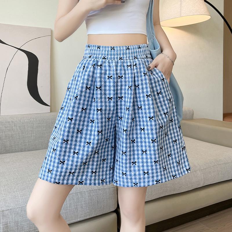 Ретро клетчатые шорты с высокой талией и широкими штанинами с принтом бантиков для женщин лето XL темно-синий
Ретро клетчатые шорты с высокой талией и широкими штанинами с принтом бантиков для женщин лето XL темно-синий