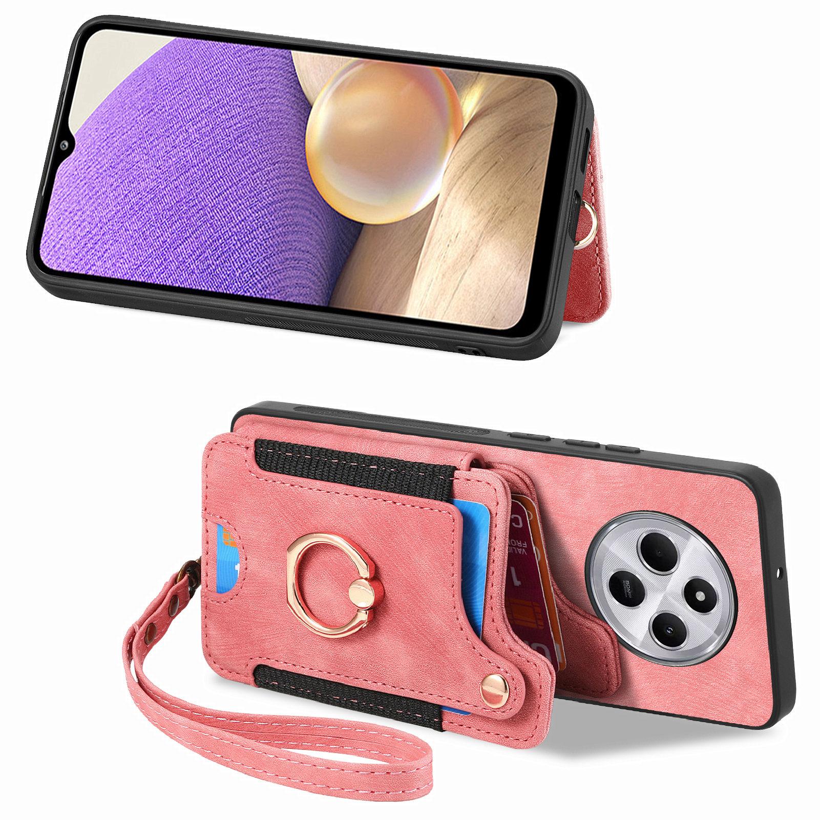 RFID Blocking Case For Xiaomi Redmi 14C 4G/14R 5G/Poco C75 4G Handbag Leather+TPU Phone Cover Card Slots,Ring Holder Pink
RFID Blocking Case For Xiaomi Redmi 14C 4G/14R 5G/Poco C75 4G Handbag Leather+TPU Phone Cover Card Slots,Ring Holder Pink