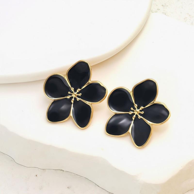 Creative Drop Oil Stainless Steel Petal Stud Earrings for Women Vintage Elegant Simple Flower Earrings Daily Versatile Jewelry
Creative Drop Oil Stainless Steel Petal Stud Earrings for Women Vintage Elegant Simple Flower Earrings Daily Versatile Jewelry