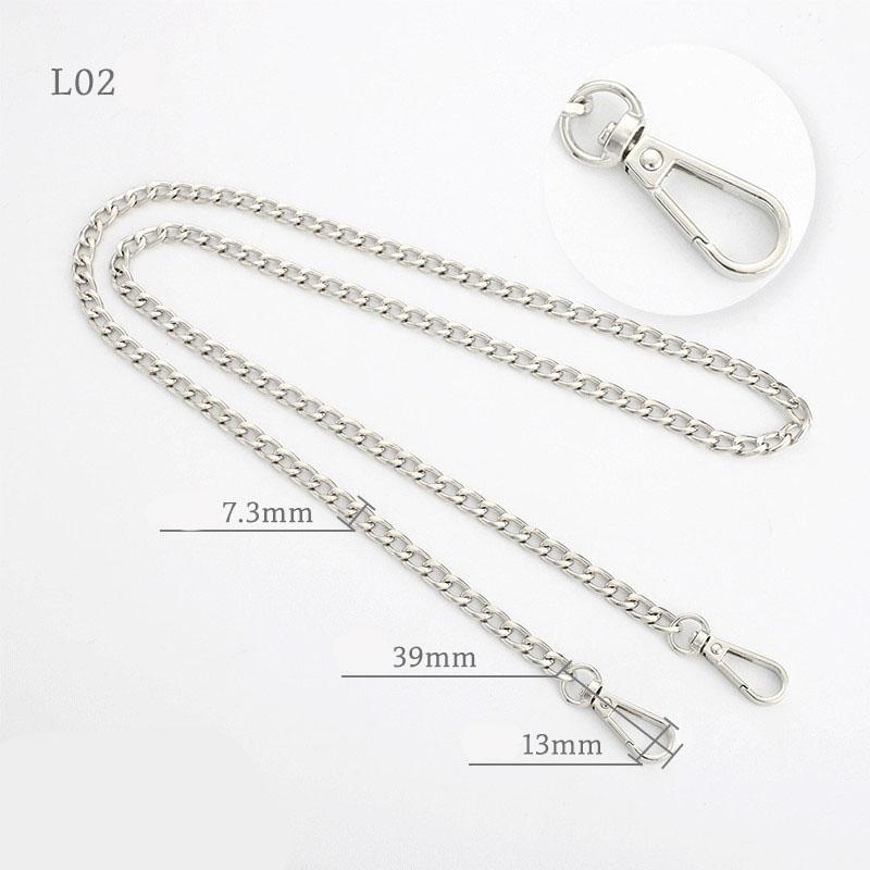 40/60/90/120cm Metal Chain Shoulder Strap Handbag Handles DIY Purse Replacement Long Beaded Chain Shoulder Bag Straps Chain Belt 120cm срібний
40/60/90/120cm Metal Chain Shoulder Strap Handbag Handles DIY Purse Replacement Long Beaded Chain Shoulder Bag Straps Chain Belt 120cm срібний