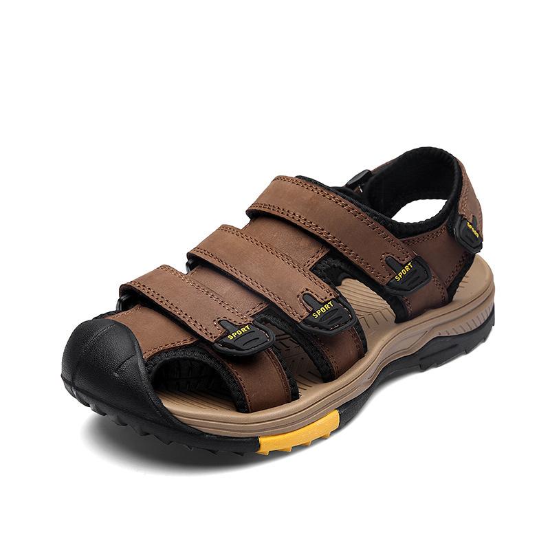 2025 summer breathable bag head sandals first layer cowhide beach men s shoes thick sole breathable Velcro large size casual shoes 46 темно-коричневого
2025 summer breathable bag head sandals first layer cowhide beach men s shoes thick sole breathable Velcro large size casual shoes 46 темно-коричневого