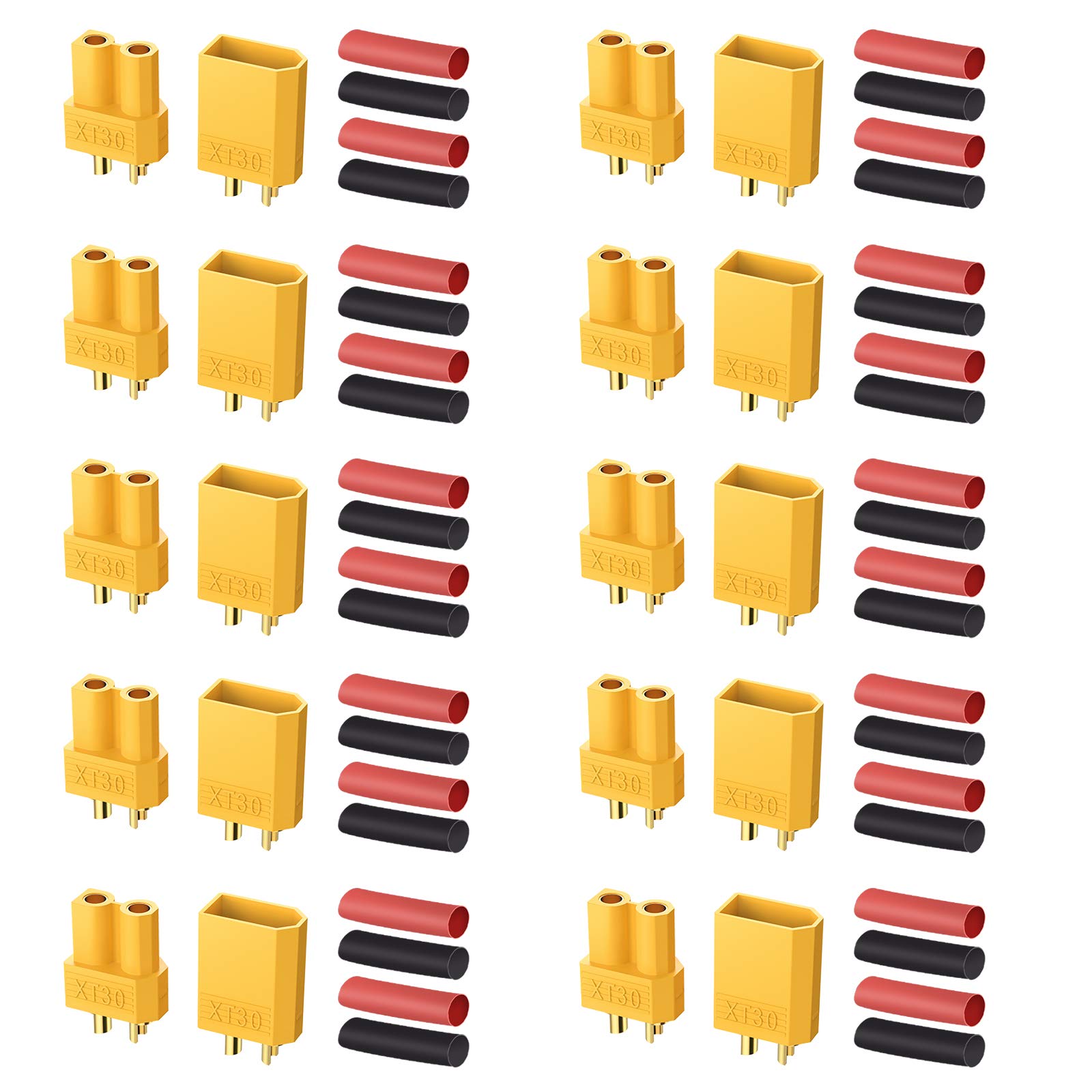 AUTOUTLET XT30 Connector 20PCS 10 пар XT30 Connector Plug для пульта дистанційного керування з термозбіжною трубкою Чоловічий Жіночий XT30 Автомобіль/Човен/Lipo &
AUTOUTLET XT30 Connector 20PCS 10 пар XT30 Connector Plug для пульта дистанційного керування з термозбіжною трубкою Чоловічий Жіночий XT30 Автомобіль/Човен/Lipo &