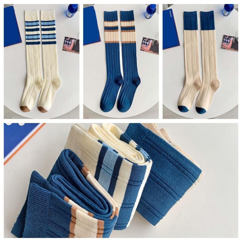 Blue Series Stripe High Tube Socks Stripe Girl Golf Socks Breathable Long Tube Stockings Girls 3pairs
Blue Series Stripe High Tube Socks Stripe Girl Golf Socks Breathable Long Tube Stockings Girls 3pairs