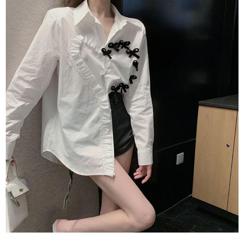 Butterfly Bow Love Women s Shirt Loose Pleated Design Single Breasted Ladies Long Sleeved Blouse Spring Casual Chic Famale Top One Size белый
Butterfly Bow Love Women s Shirt Loose Pleated Design Single Breasted Ladies Long Sleeved Blouse Spring Casual Chic Famale Top One Size белый