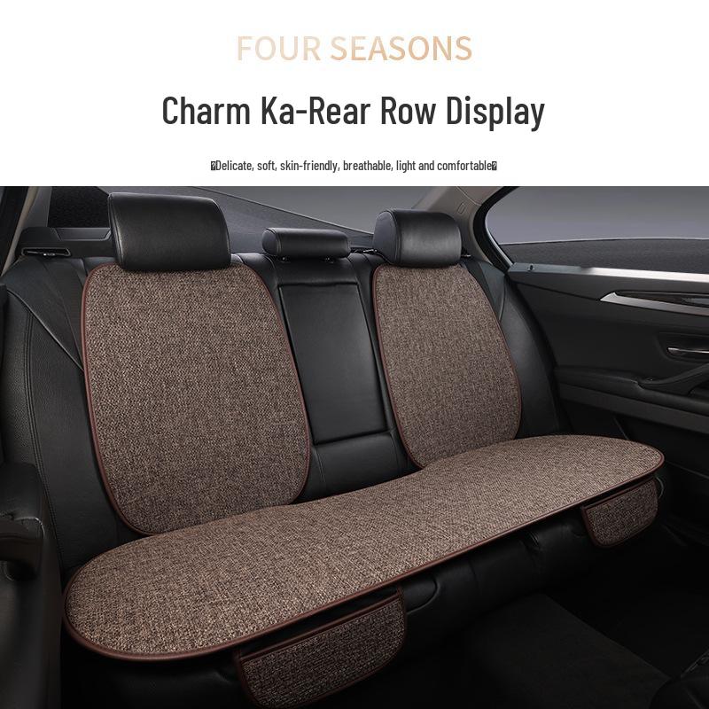 Универсальный дышащий льняной комплект чехлов на сиденья автомобиля на четыре сезона - 7 штук, с полным охватом
Универсальный дышащий льняной комплект чехлов на сиденья автомобиля на четыре сезона - 7 штук, с полным охватом