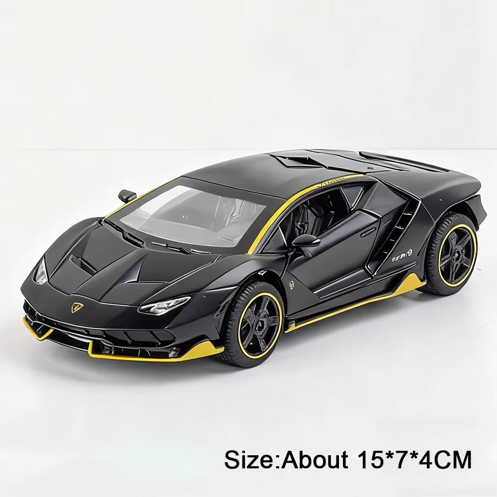 Scale 1:32 LP770 SVJ63 Car Model Toy Doors Opened Sound Light Cars Pull Back Rubber Tires Models for Children Holiday Presents
Scale 1:32 LP770 SVJ63 Car Model Toy Doors Opened Sound Light Cars Pull Back Rubber Tires Models for Children Holiday Presents