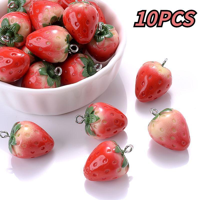 10Pcs Моделирование 3D Смола Фруктовый кулон Сладкая клубничная форма Кулон для DIY Ювелирные изделия Изготовление серьги Ожерелье Брелоки Аксессуары
10Pcs Моделирование 3D Смола Фруктовый кулон Сладкая клубничная форма Кулон для DIY Ювелирные изделия Изготовление серьги Ожерелье Брелоки Аксессуары