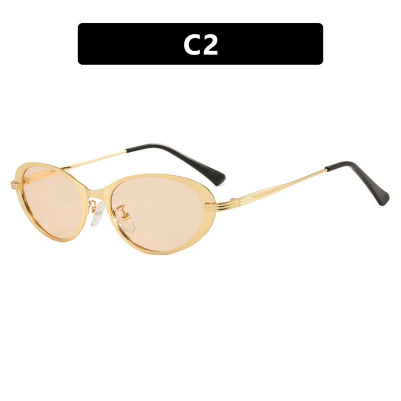 Simple and Elegant Retro Sunglasses INS Style Oval Personality Trend Fashion Wear Take UV Resistant Decorative Glasses золотий
Simple and Elegant Retro Sunglasses INS Style Oval Personality Trend Fashion Wear Take UV Resistant Decorative Glasses золотий