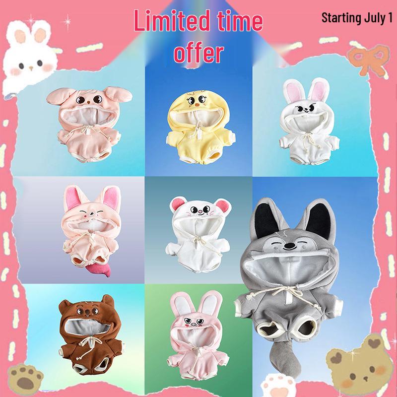 Stray Kids Doll Clothes: Bang Chan, Seo Changbin, Lee Minho, Han Jisung, Lee Yongbok, Yang Jeongin. 22 cm
Stray Kids Doll Clothes: Bang Chan, Seo Changbin, Lee Minho, Han Jisung, Lee Yongbok, Yang Jeongin. 22 cm
