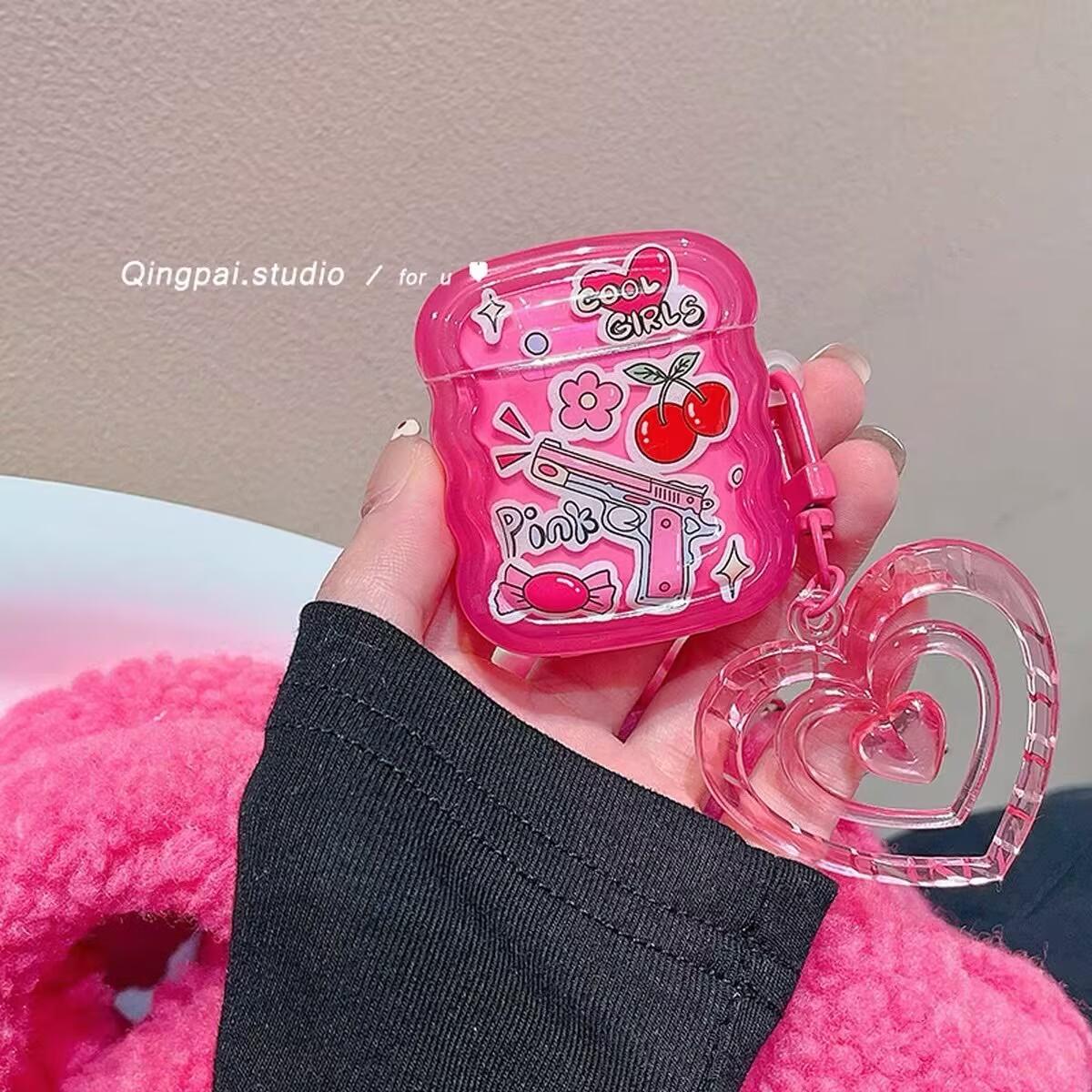 Розовый чехол-брелок Love для Apple Airpods 1 2 3 с рисунком Cherry Gun, чехол с клубничным хлебом для AirPods Pro, аксессуары для наушников, мягкая коробка для наушников For AirPods Pro
Розовый чехол-брелок Love для Apple Airpods 1 2 3 с рисунком Cherry Gun, чехол с клубничным хлебом для AirPods Pro, аксессуары для наушников, мягкая коробка для наушников For AirPods Pro