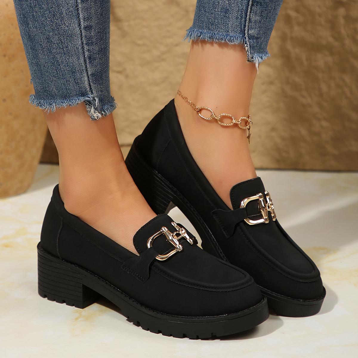 Fashionable Shallow-toe Elegant Temperament Banquet High Heels Spring/Autumn New Round-headed Thick-soled Casual Single Shoes 35 матовий чорний колір
Fashionable Shallow-toe Elegant Temperament Banquet High Heels Spring/Autumn New Round-headed Thick-soled Casual Single Shoes 35 матовий чорний колір