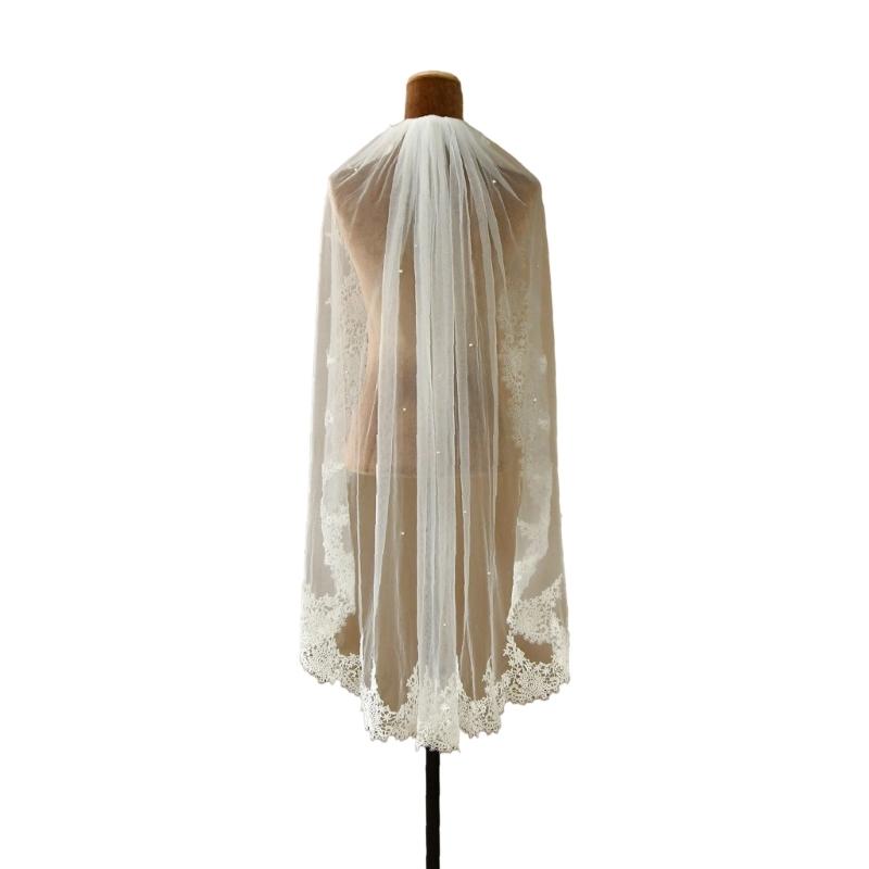 Classical Fingertip Length Bridal Veils With French Lace Edging And Comfortable Seethrough Sheer Wedding Veils for Event кремовый
Classical Fingertip Length Bridal Veils With French Lace Edging And Comfortable Seethrough Sheer Wedding Veils for Event кремовый