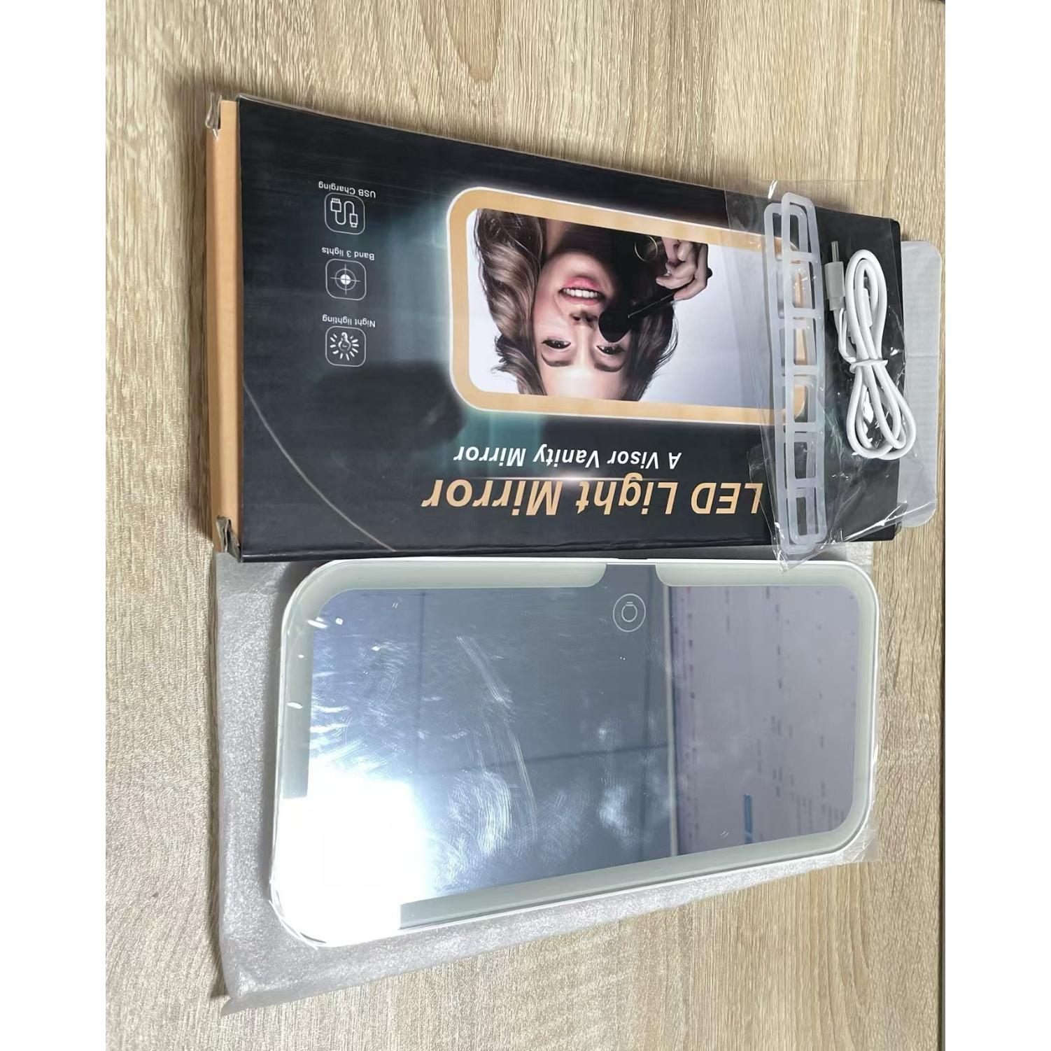 Автомобильное светодиодное зеркало для макияжа с сенсорным управлением, 3 уровня яркости, HD-экран для макияжа и ухода за кожей, 24,5 см, автомобильное солнцезащитное зеркало 【23cm* 12cm* 1.5cm】
Автомобильное светодиодное зеркало для макияжа с сенсорным управлением, 3 уровня яркости, HD-экран для макияжа и ухода за кожей, 24,5 см, автомобильное солнцезащитное зеркало 【23cm* 12cm* 1.5cm】