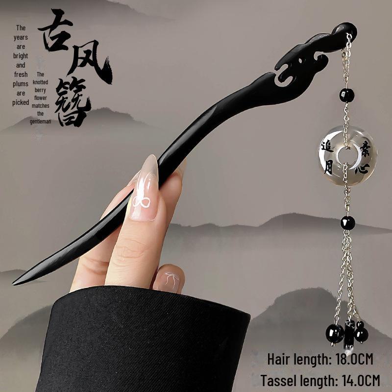 Элегантная деревянная заколка-цветок с кисточкой - древний китайский стиль для женщин, идеальный головной убор ханьфу
Элегантная деревянная заколка-цветок с кисточкой - древний китайский стиль для женщин, идеальный головной убор ханьфу