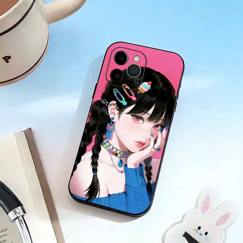 cute girl Phone Case For iPhone 17, 16,15,14,13,12,11 Plus,Pro Max, Others Soft Black Cover iPhone16e
cute girl Phone Case For iPhone 17, 16,15,14,13,12,11 Plus,Pro Max, Others Soft Black Cover iPhone16e