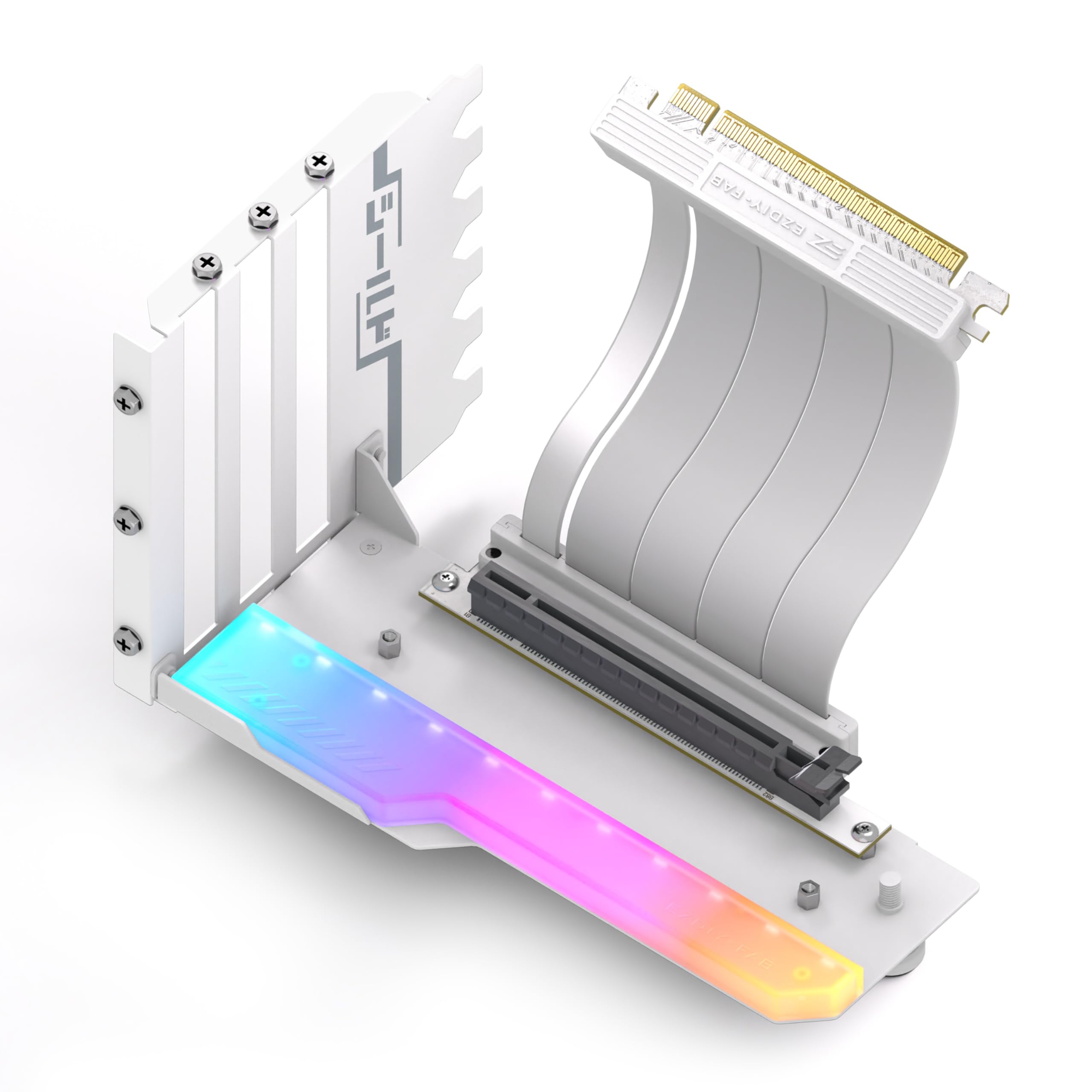 Серія Shield Новий RGB вертикальний кронштейн графічного процесора Вертикальний тримач відеокарти ARGB 5 В 3 контакти Синхронізація світлодіодного світла Сумісний із PCIe X16 Gen4 Повністю відкритий PCIe білий
Серія Shield Новий RGB вертикальний кронштейн графічного процесора Вертикальний тримач відеокарти ARGB 5 В 3 контакти Синхронізація світлодіодного світла Сумісний із PCIe X16 Gen4 Повністю відкритий PCIe білий