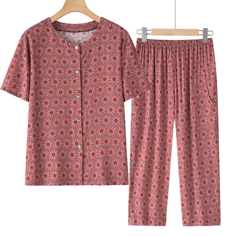 Women s Summer Short Sleeve Cotton Silk Set: Cardigan & Two-Piece Outfit for Middle-Aged and Elderly 3XL (110-125 lbs)
Women s Summer Short Sleeve Cotton Silk Set: Cardigan & Two-Piece Outfit for Middle-Aged and Elderly 3XL (110-125 lbs)