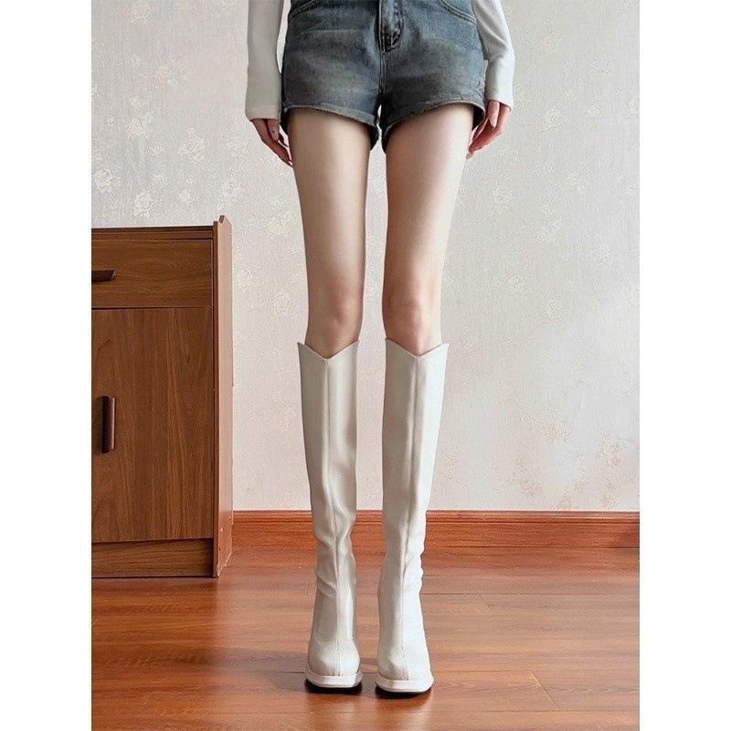 White boots 2025 winter Xiaoxiangfeng high-heeled boots, thin elastic boots, thin French high boots 39 абрикосовий
White boots 2025 winter Xiaoxiangfeng high-heeled boots, thin elastic boots, thin French high boots 39 абрикосовий