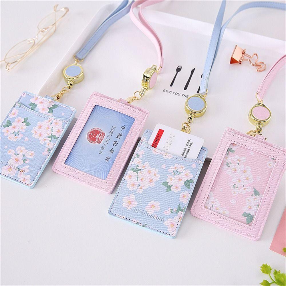 Student Sakura Credit Card Keyrings Lanyard Card Holder Business Card Bus Card Cover ID Card Holder
Student Sakura Credit Card Keyrings Lanyard Card Holder Business Card Bus Card Cover ID Card Holder