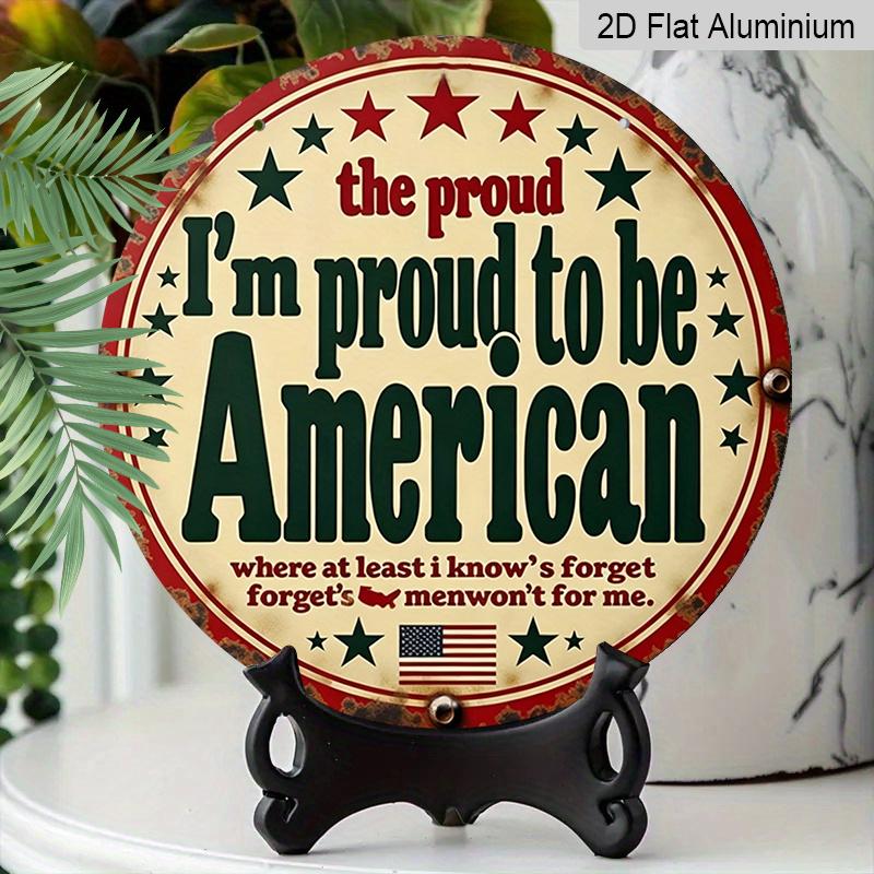 2D Flat, 1pc Vintage Style Round Aluminum Sign, USA Pride Metal Tin Sign - Patriotic Theme Rustic Metal Wall Art, Stars Stripes Round Aluminum Sign 7.87x7.87inch
2D Flat, 1pc Vintage Style Round Aluminum Sign, USA Pride Metal Tin Sign - Patriotic Theme Rustic Metal Wall Art, Stars Stripes Round Aluminum Sign 7.87x7.87inch
