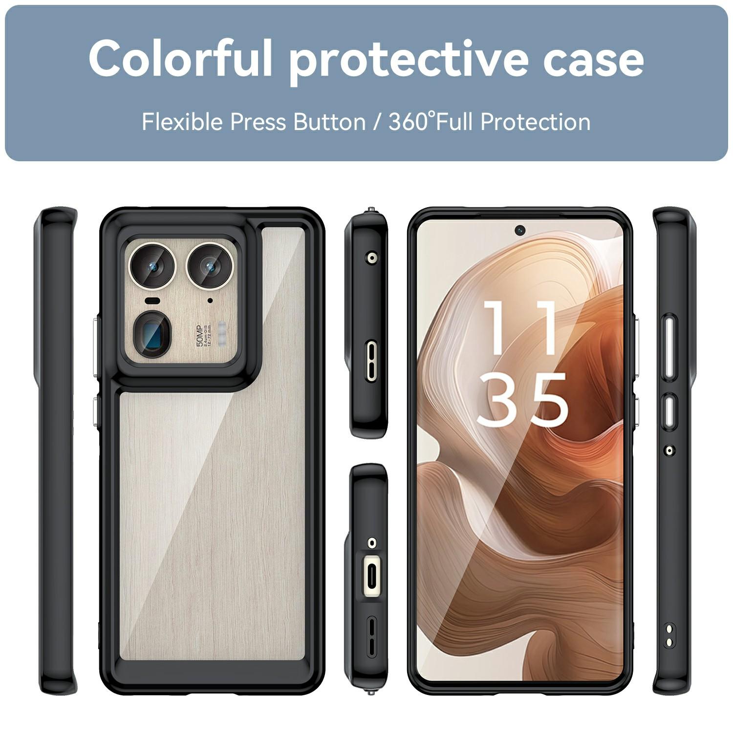 For Motorola Edge 50 Ultra 5G/Moto X50 Ultra 5G Case TPU +Acrylic Protective Clear Phone Cover Transparent
For Motorola Edge 50 Ultra 5G/Moto X50 Ultra 5G Case TPU +Acrylic Protective Clear Phone Cover Transparent