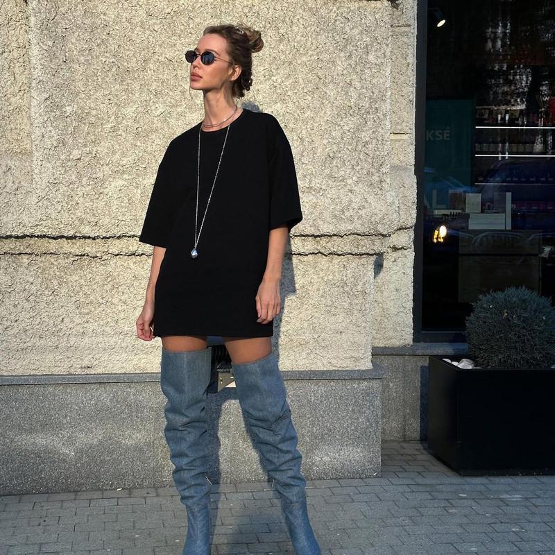 Черные женские футболки High Street с буквами и стразами, свободные футболки с круглым вырезом, топ с короткими рукавами, пуловер с кисточками и бриллиантами L чёрный
Черные женские футболки High Street с буквами и стразами, свободные футболки с круглым вырезом, топ с короткими рукавами, пуловер с кисточками и бриллиантами L чёрный