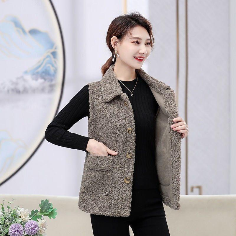 Весенне-осенний жилет из гранулированного флиса из овечьей шерсти, женский жилет большого размера, меховой цельный жилет, верхняя одежда, куртка-жилет L
Весенне-осенний жилет из гранулированного флиса из овечьей шерсти, женский жилет большого размера, меховой цельный жилет, верхняя одежда, куртка-жилет L