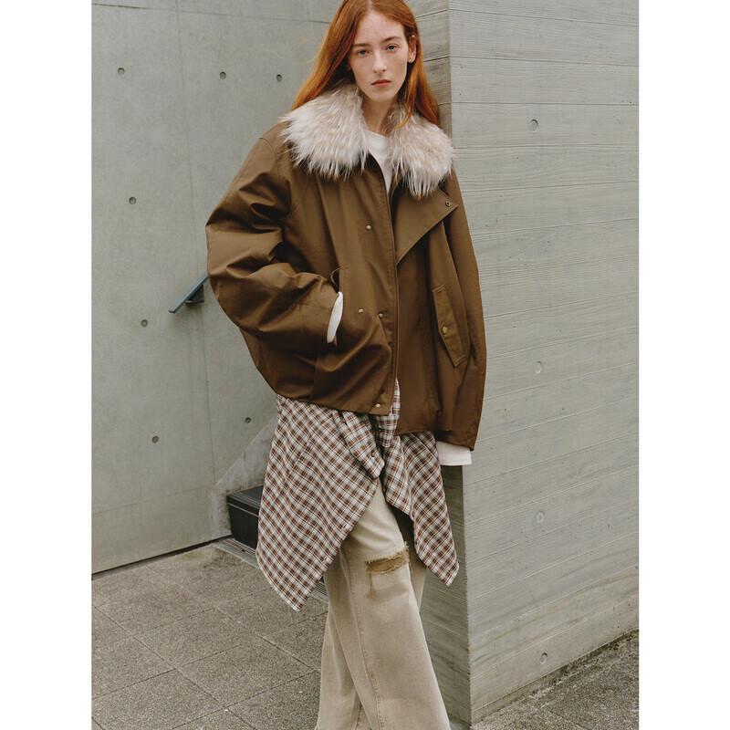 Fuzhi en Stylish Detachable Raccoon Fur Collar Short Goose Down Parka L
Fuzhi en Stylish Detachable Raccoon Fur Collar Short Goose Down Parka L