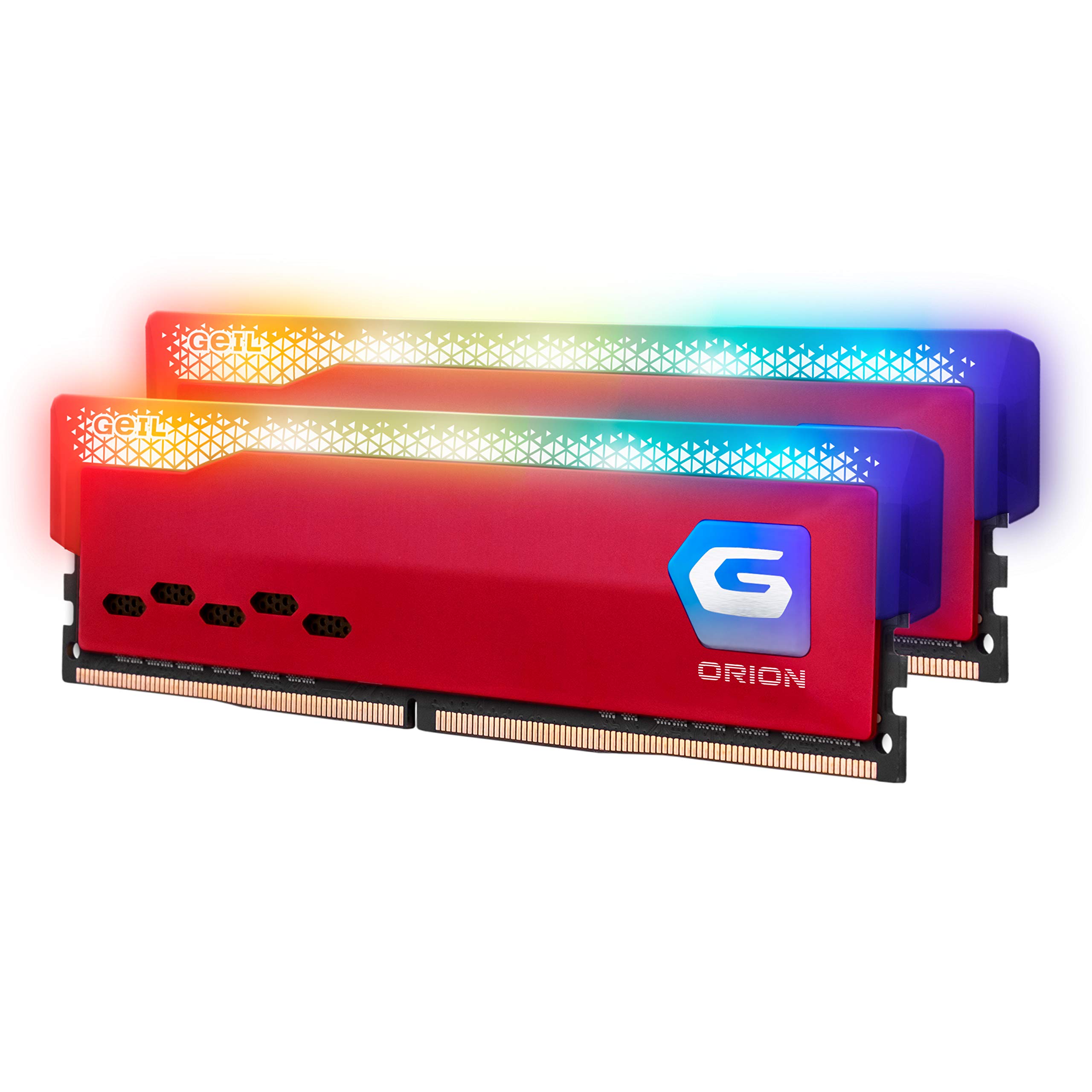 GeIL ORION RGB DDR4 32GB 3200MHz high speed outstanding RGB lighting fantasy Long DIMM high speed desktop live broadcast RAM, (16GBx2) 1.35V XMP2.0,
GeIL ORION RGB DDR4 32GB 3200MHz high speed outstanding RGB lighting fantasy Long DIMM high speed desktop live broadcast RAM, (16GBx2) 1.35V XMP2.0,