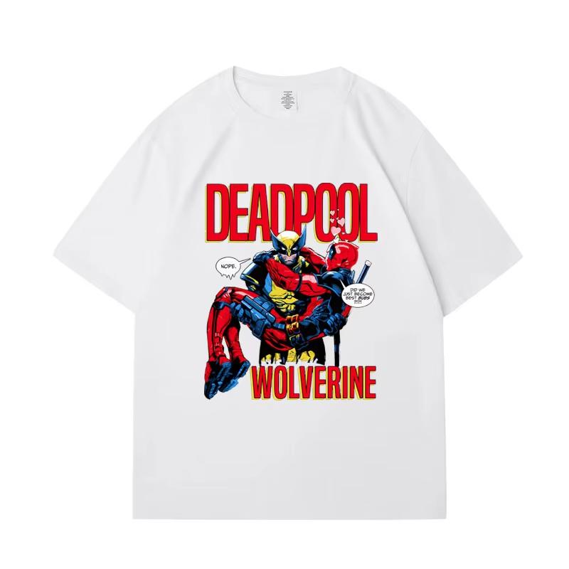 Marvel Deadpool and Wolverine Shortsleeved Tshirt Deadpool Marvel Movie Joint Peripheral Pure Cotton Summer Half-sleeved Clothes 4XL
Marvel Deadpool and Wolverine Shortsleeved Tshirt Deadpool Marvel Movie Joint Peripheral Pure Cotton Summer Half-sleeved Clothes 4XL