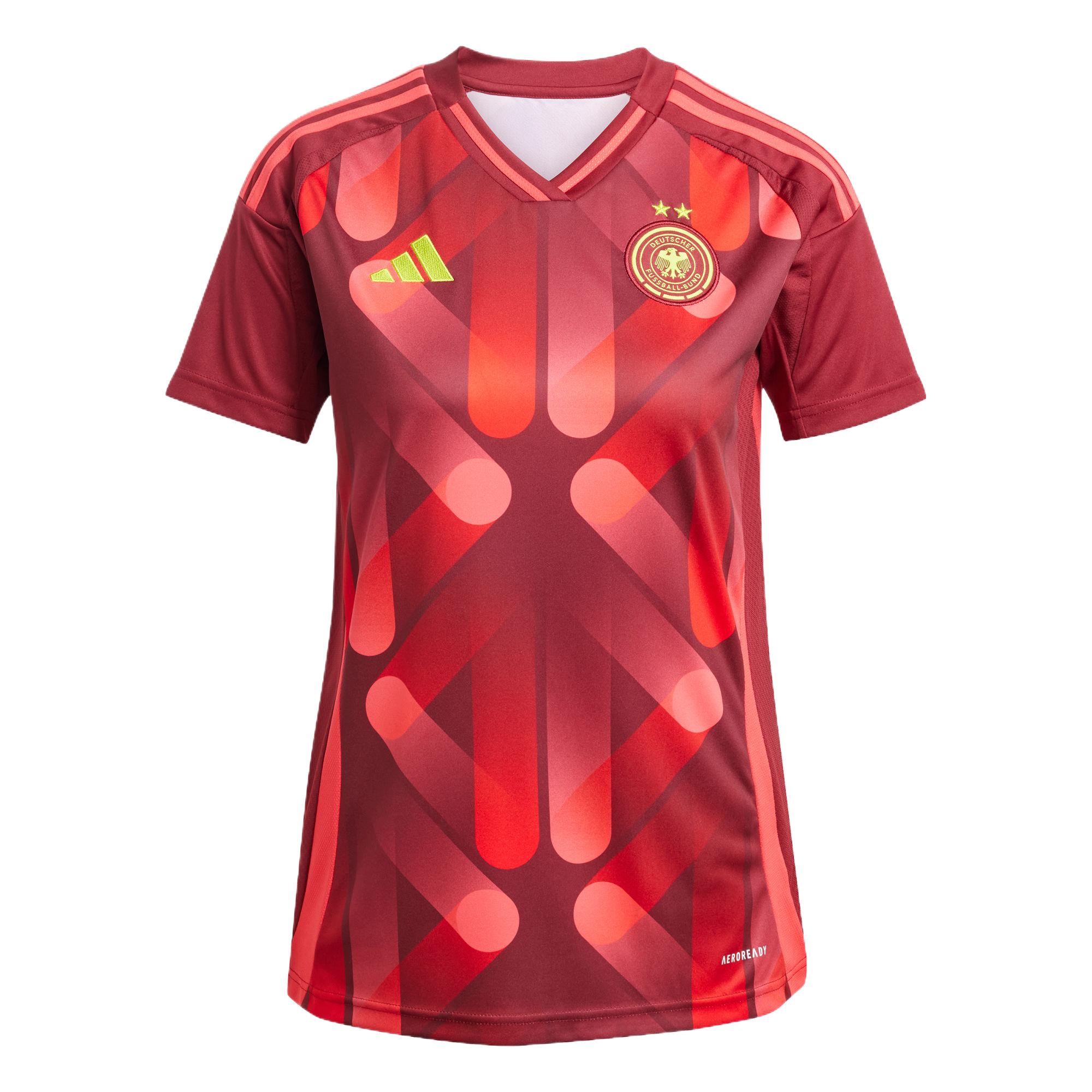 Adidas Germany 25 Womens Team Away Jersey Comfortable Fashion Simple Versatile Solid Color Football Shirt Women jersey Academy-Red JF2607 XS
Adidas Germany 25 Womens Team Away Jersey Comfortable Fashion Simple Versatile Solid Color Football Shirt Women jersey Academy-Red JF2607 XS