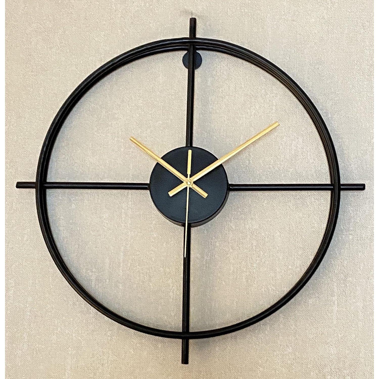 Metal Analog Wall Clock for Home and Hall 17 Inches (44 X 44Cm) Home Big Size Living Room Hall Bedroom Stylish Clock (Black)
Metal Analog Wall Clock for Home and Hall 17 Inches (44 X 44Cm) Home Big Size Living Room Hall Bedroom Stylish Clock (Black)