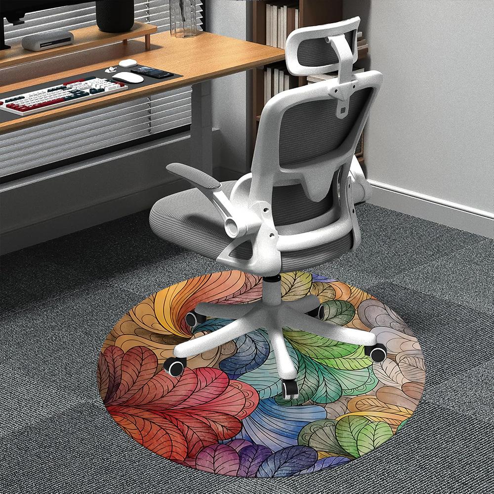 1pc Leaf Rainbow Office Round Area Rug, Indoor Mat Suitable ForOffice, Under Office Chairs Bedroom Living Room Home Decor, Room Deco q080 80cm by 80cm
1pc Leaf Rainbow Office Round Area Rug, Indoor Mat Suitable ForOffice, Under Office Chairs Bedroom Living Room Home Decor, Room Deco q080 80cm by 80cm