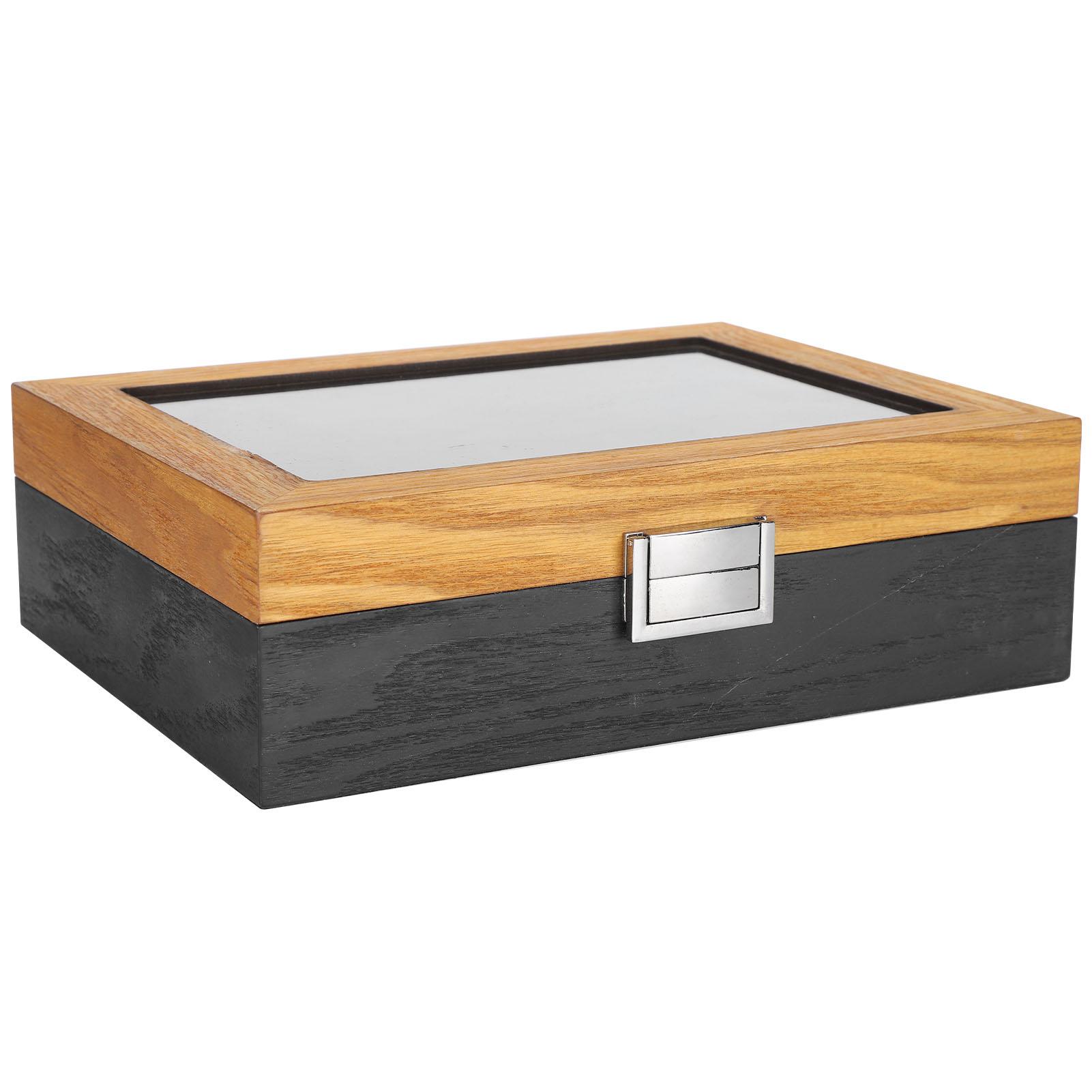 Коробка для часов Твердое дерево 10 слотов Дисплей Чехол для хранения Простой классический винтажный органайзер
Коробка для часов Твердое дерево 10 слотов Дисплей Чехол для хранения Простой классический винтажный органайзер