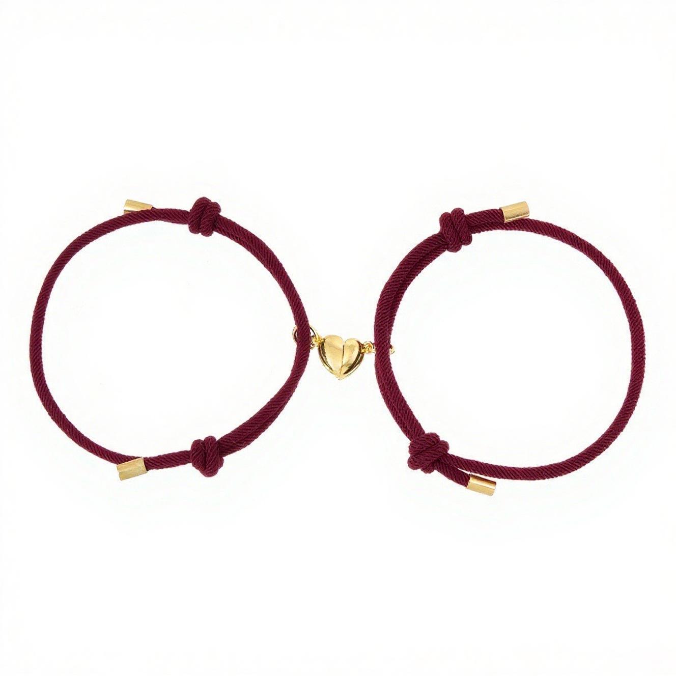 Gold Heart Magnet Milan Couple Bracelet Set Unisex Matching Bangles Jewelry
Gold Heart Magnet Milan Couple Bracelet Set Unisex Matching Bangles Jewelry