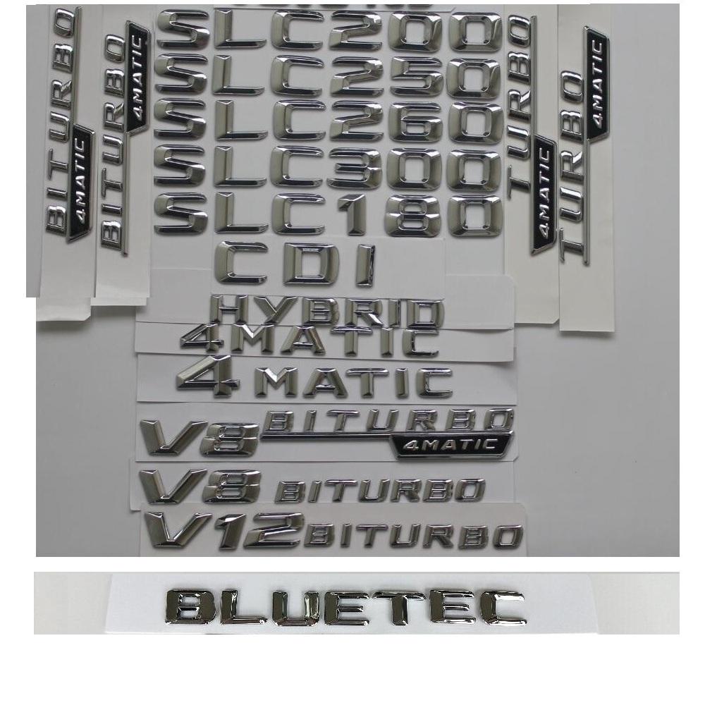 3D Chrome Letters For Mercedes Benz SLC180 SLC200 SLC220 SLC250 SLC280 SLC300 SLC320 SLC350 SLC400 4MATIC CDI BLUETEC Emblems SLC 550
3D Chrome Letters For Mercedes Benz SLC180 SLC200 SLC220 SLC250 SLC280 SLC300 SLC320 SLC350 SLC400 4MATIC CDI BLUETEC Emblems SLC 550
