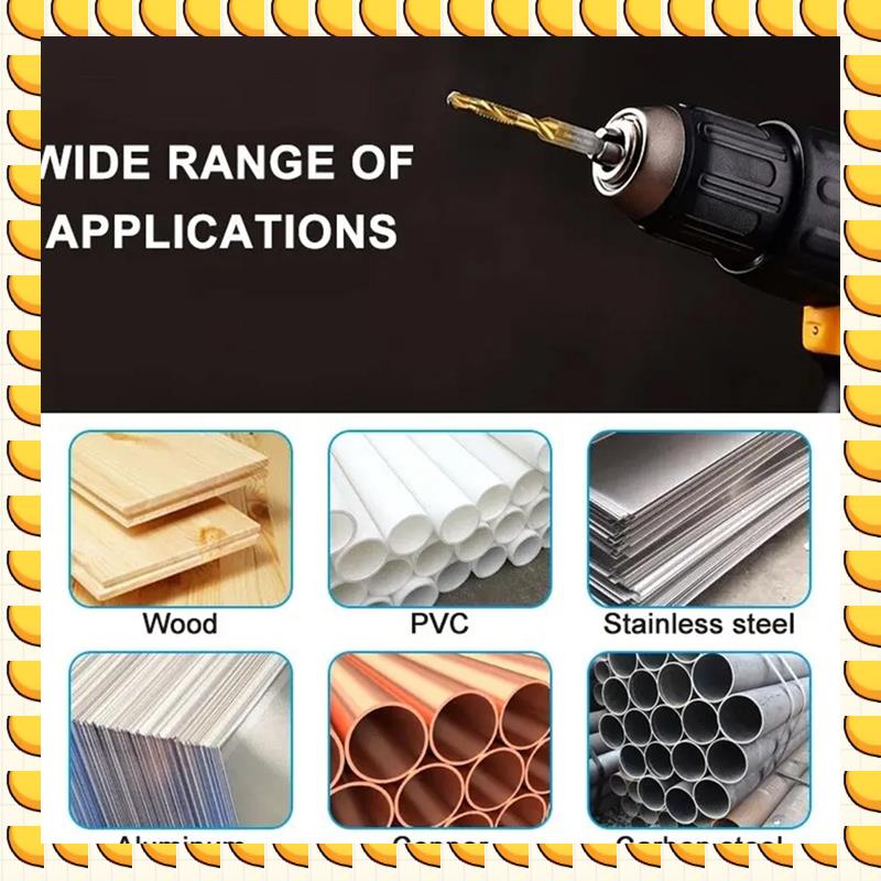 BAAU M5x0.8Mm Hex Shank Titanium Plated HSS Screw Thread Metric Tap Drill Bits Screw Machine Compound Tap Open Chamfer Tool
BAAU M5x0.8Mm Hex Shank Titanium Plated HSS Screw Thread Metric Tap Drill Bits Screw Machine Compound Tap Open Chamfer Tool