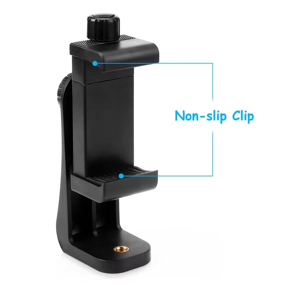 360 Degree Mobile Phone Clip Compatible With All 1/4 Screw Cellphone Holder Tripod Mount Desk Tripod Adapter For Iphone Stand чорний
360 Degree Mobile Phone Clip Compatible With All 1/4 Screw Cellphone Holder Tripod Mount Desk Tripod Adapter For Iphone Stand чорний