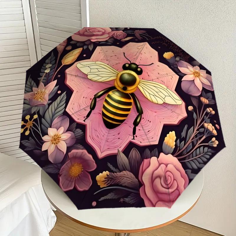 1pc Bee Floral Mandala Design Umbrella with Plastic Handle,Suitable for All Seasons Home Travel Outdoor UmbrellaDD1203
1pc Bee Floral Mandala Design Umbrella with Plastic Handle,Suitable for All Seasons Home Travel Outdoor UmbrellaDD1203