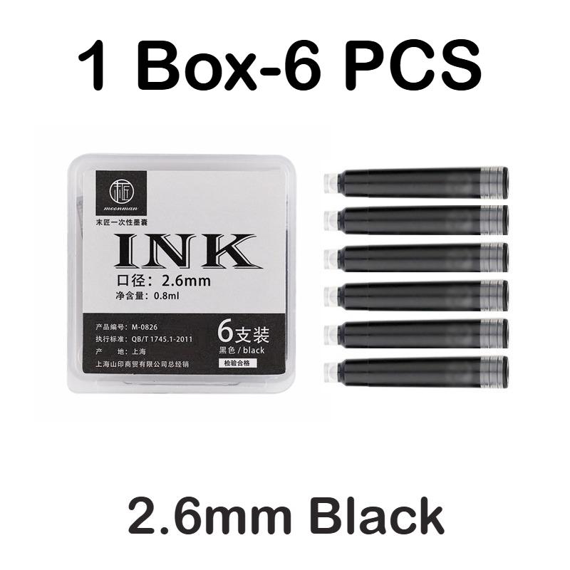 120/6 PCS Majohn 2.6/3.4mm Ink Sac Black 37mm Fountain Pen Ink Cartridges School Office Supplies Stationery for Hongdian JINHAO
120/6 PCS Majohn 2.6/3.4mm Ink Sac Black 37mm Fountain Pen Ink Cartridges School Office Supplies Stationery for Hongdian JINHAO