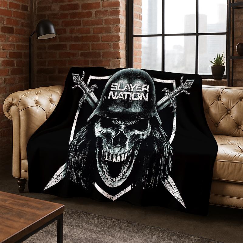 3D Slayer Heavy Metal Rcck Band Sign Flannel Blanket Soft Warm Blanket Throw Blanket for Bedroom Living Room Bed Travel Picnic 75x90cm
3D Slayer Heavy Metal Rcck Band Sign Flannel Blanket Soft Warm Blanket Throw Blanket for Bedroom Living Room Bed Travel Picnic 75x90cm