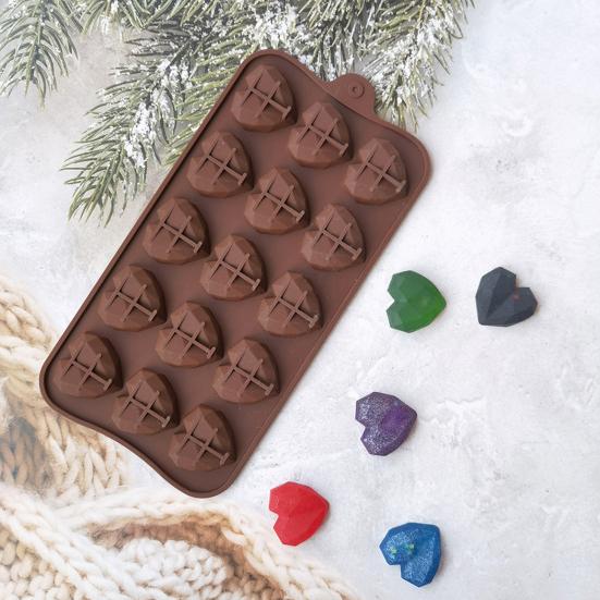 Yousheng Chocolate Mold Heart Shape DIY Silicone 15 Cavity Simple Operate Fondant Mold Baking Tool кофейный
Yousheng Chocolate Mold Heart Shape DIY Silicone 15 Cavity Simple Operate Fondant Mold Baking Tool кофейный