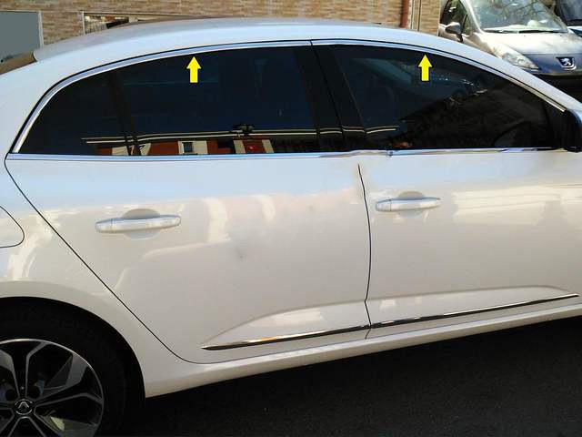 Upper window trim (Sedan, 6 pcs, stainless steel) OmsaLine - Italian stainless steel for Renault Megane IV 2016-2025
Upper window trim (Sedan, 6 pcs, stainless steel) OmsaLine - Italian stainless steel for Renault Megane IV 2016-2025