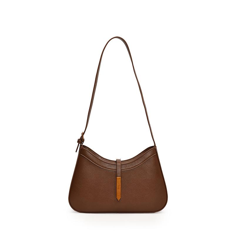 Маленькая сумка женская новая на плечо, подмышку, универсальная сумка-мессенджер для поездок коричневый