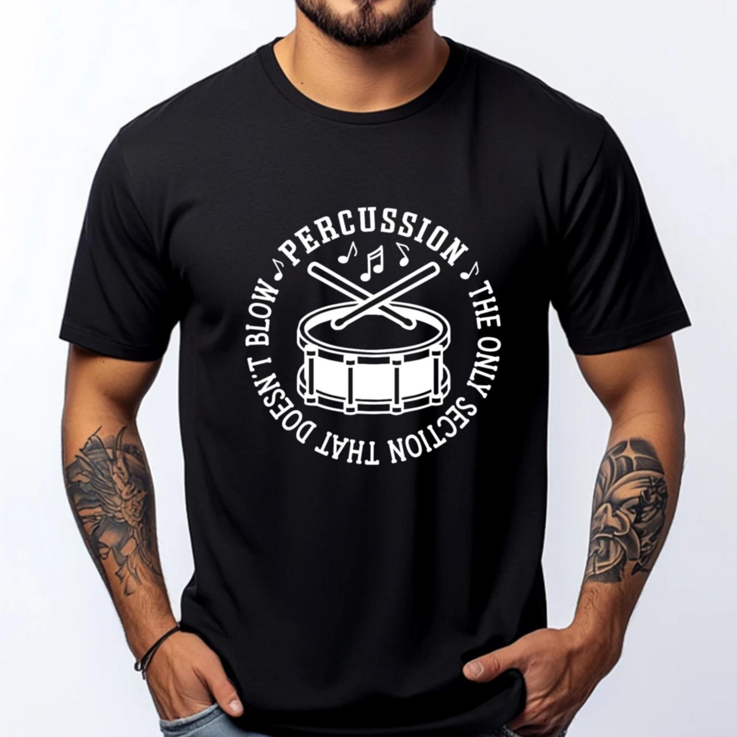 Percussion The Only Section That Doesn T Blow Drummer Funny Clothing Fashionable and Trendy Camiseta Masculina Creative S чёрный
Percussion The Only Section That Doesn T Blow Drummer Funny Clothing Fashionable and Trendy Camiseta Masculina Creative S чёрный