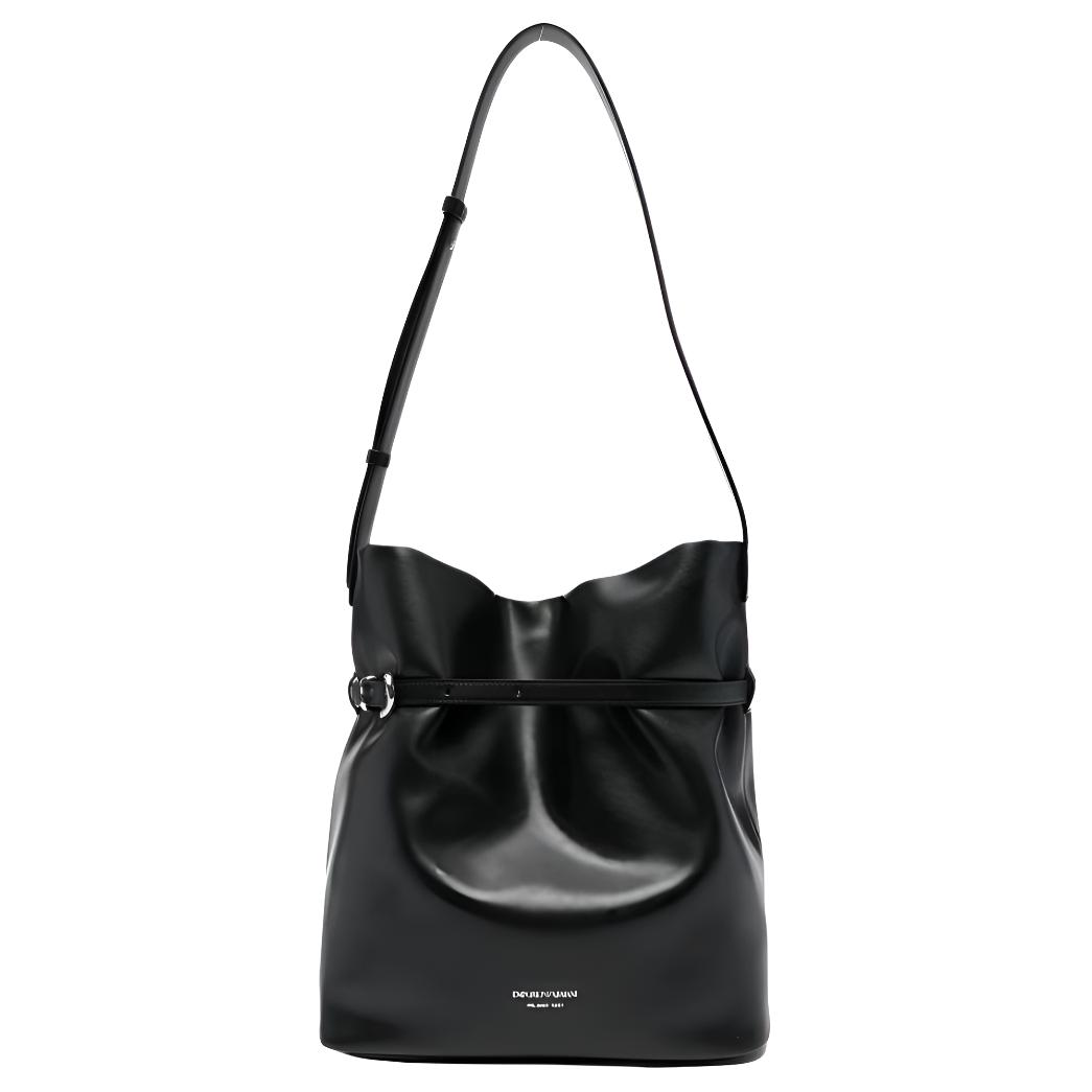 Emporio Armani Silver Hardware Drawstring Design Leather Bucket Bag Women Bags Black EW004751AF13383UC001 Basic Set (Bag+Dust Bag)
Emporio Armani Silver Hardware Drawstring Design Leather Bucket Bag Women Bags Black EW004751AF13383UC001 Basic Set (Bag+Dust Bag)
