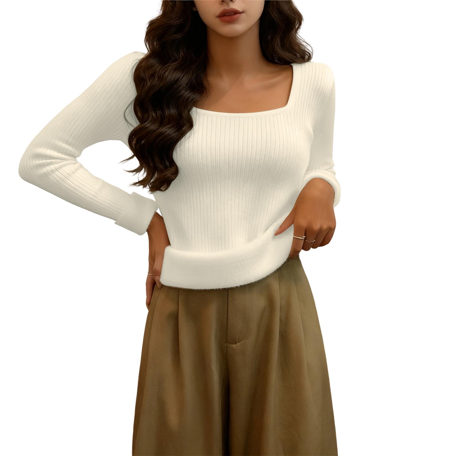 Women s Fashionable And Casual Solid Color Long Sleeve Fleece Lined Base Layer Top One Size белый
Women s Fashionable And Casual Solid Color Long Sleeve Fleece Lined Base Layer Top One Size белый